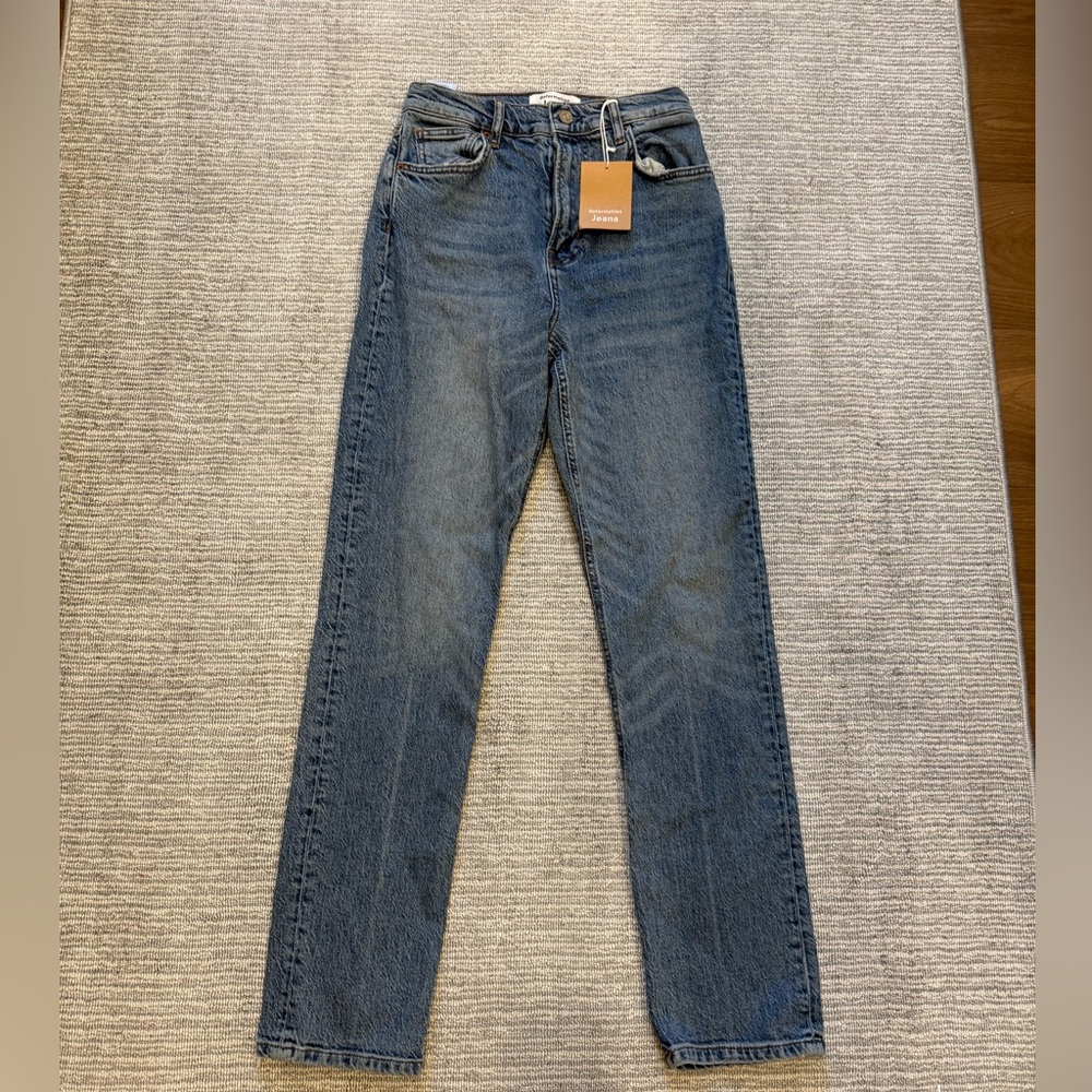 Reformation Indigo Blue Jeans